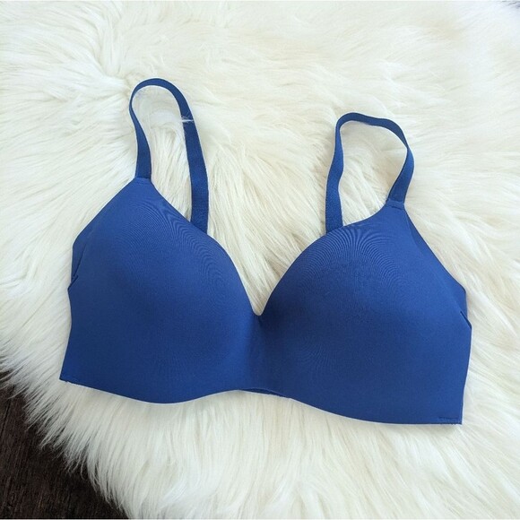 Knix Wing Woman Contour Wireless Bra 4 Horizon Blue 32/34 C/D - Picture 1 of 5